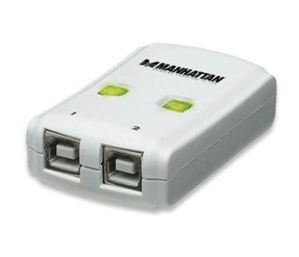 MANHATTAN Przełącznik automatyczny Hi-Speed USB 2.0 2 PC - 1 USB 162005 - 1464834 - zdjęcie 3